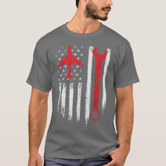 Camiseta Avión Mecánico de Aviación Aviación Avión Técnico