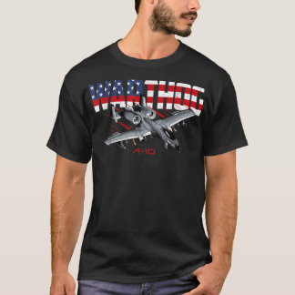 Camiseta Avión militar A10 Warthog Bandera estadounidense