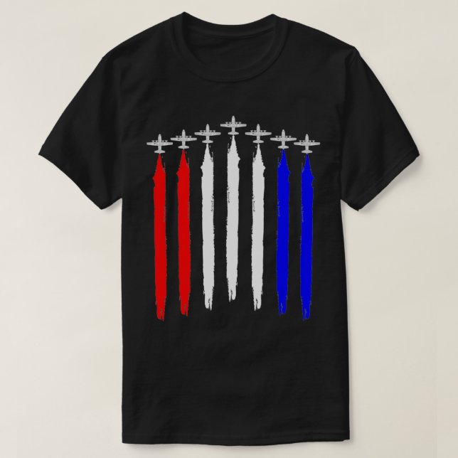 Camiseta Avión militar C130 Hércules - Blanco Rojo (Diseño del anverso)
