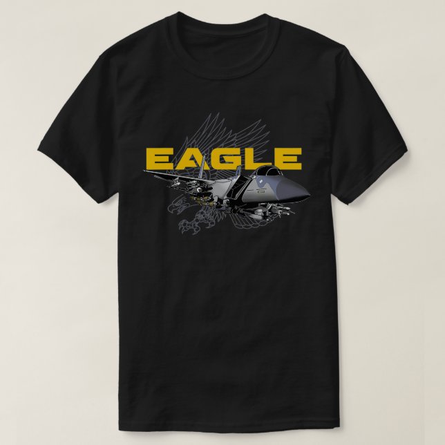 Camiseta Avión militar F15 Eagle  (Diseño del anverso)
