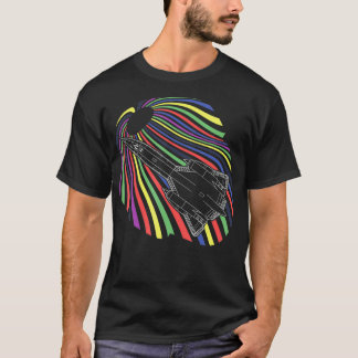 Camiseta Avión militar retro SR71 Jet US Black Bird