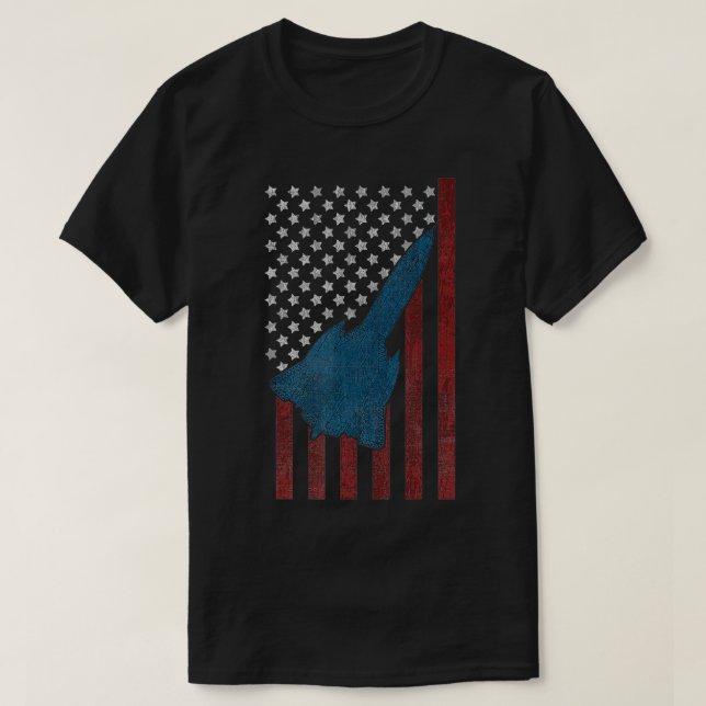 Camiseta Avión militar SR71 Jet US Black Bird US Patrio (Diseño del anverso)