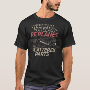 Camiseta Avión modelo piloto RC con preaviso de fin de sem