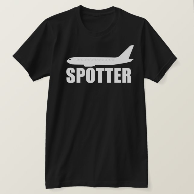 Camiseta Avión observador de aviones (Anverso del diseño)
