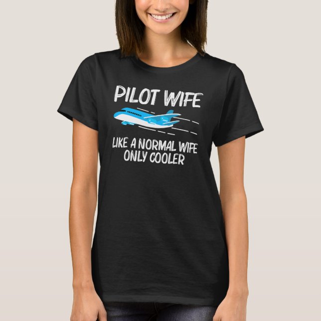 Camiseta Avión Para Mujeres Mamá Capitán Aviación Plano Eng (Anverso)