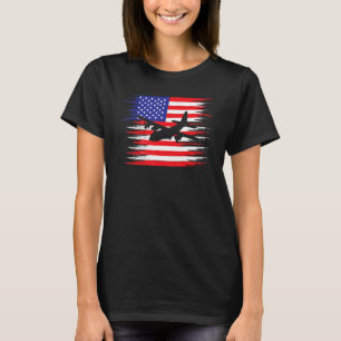 Camiseta Avión Patrioctico C-130 Hércules Shirt USA Airpl
