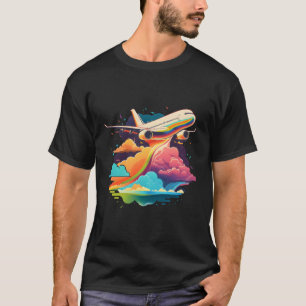 Camiseta Avión piloto aéreo piloto aéreo de aviación para a