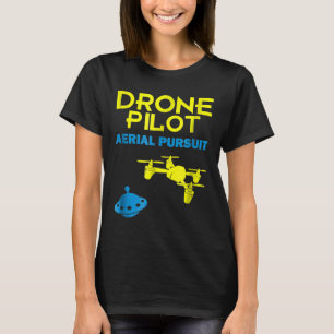 Camiseta Avión piloto de drones para la búsqueda aérea de l