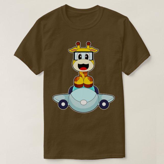 Camiseta Avión piloto de Giraffe (Diseño del anverso)