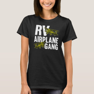 Camiseta Avión piloto de pandillas de avión RV Avión de bat