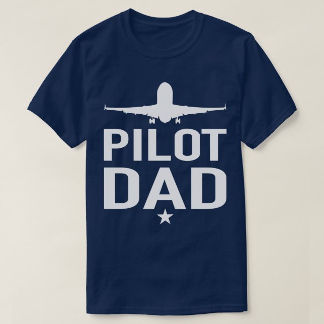 Camiseta Avión piloto del aeropuerto de papá (Diseño del anverso)