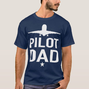 Camiseta Avión piloto del aeropuerto de papá