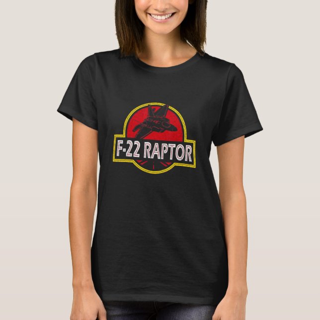 Camiseta Avión Piloto F22 Raptor Fighter Jet 4 De Julio (Anverso)