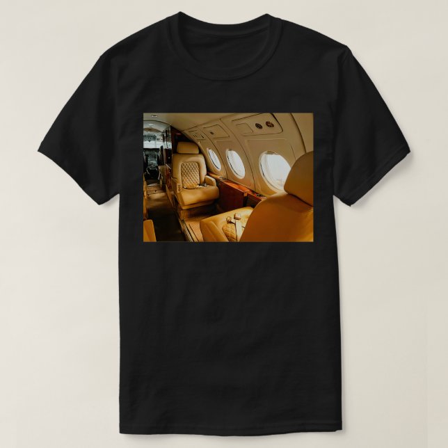Camiseta Avión privado de lujo (Diseño del anverso)