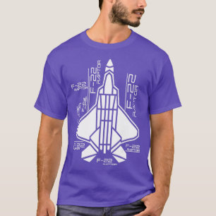 Camiseta Avión Raptor F22 Jet Fighter souvenir and Fight