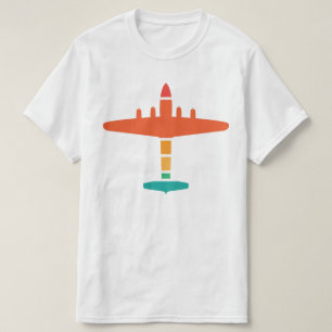 Camiseta avión retro