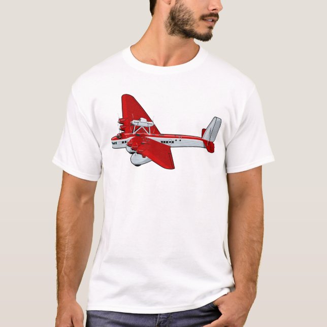 Camiseta avión retro personalizado (Anverso)