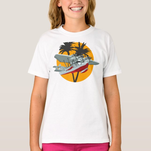 Camiseta avión retro personalizado (Anverso)