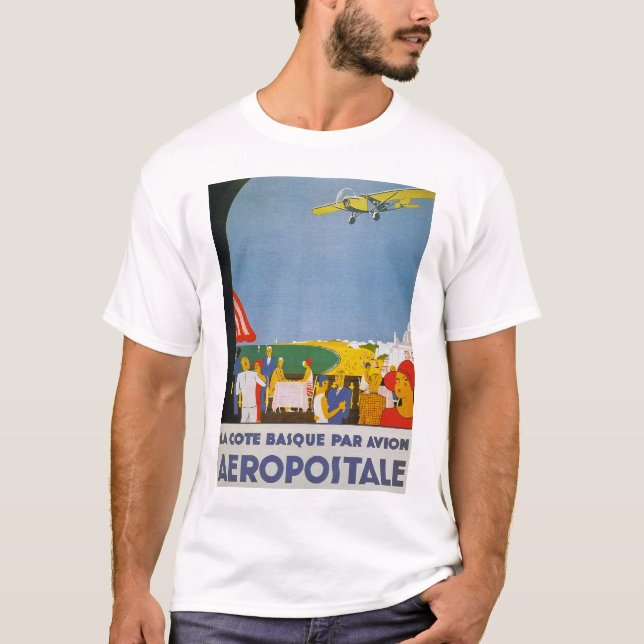 Camiseta Avión vasco de La Cote (Anverso)