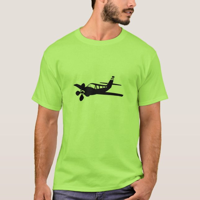 Camiseta Avión verde (Anverso)