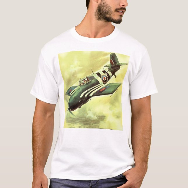 Camiseta Avión Vintage (Anverso)