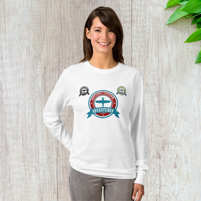 Camiseta Avión Vintage Aventura Turismo Aventura Logo Aviac (Subido por el creador)