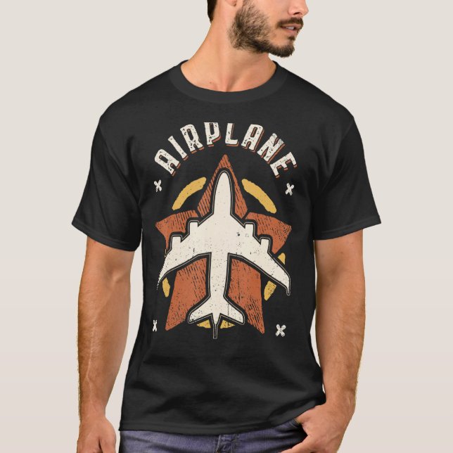 Camiseta Avión Vintage Retro Classic (Anverso)