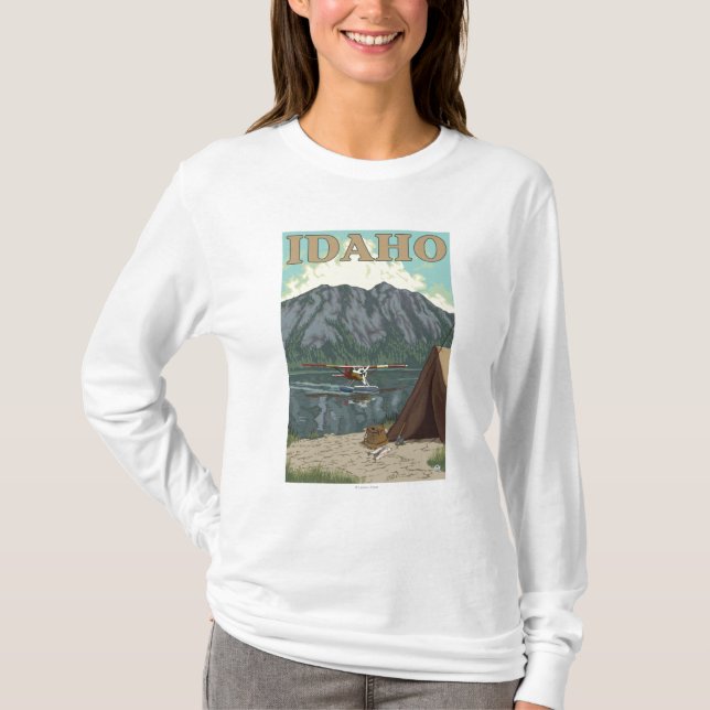 Camiseta Avión y pesca - Idaho de Bush (Anverso)