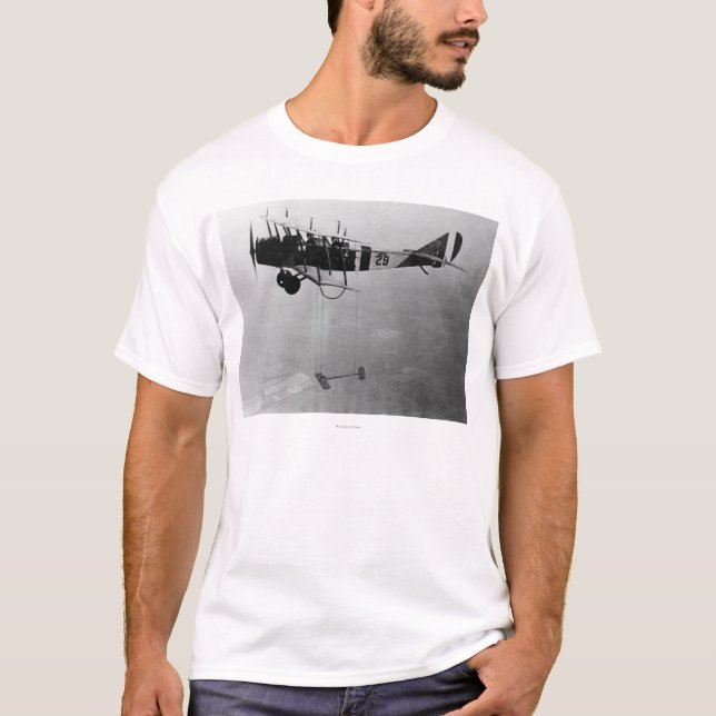 Camiseta Aviones de Curtiss JN-4 Jenny con el ala modelo (Anverso)