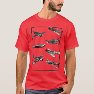 Camiseta Aviones de guerra WW2 para aviones de combate 2