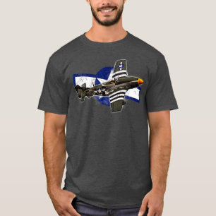 Camiseta Aviones de guerra WW2 Warbirds P51 Mustang 1