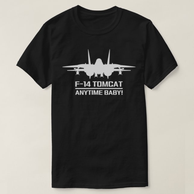 Camiseta Aviones de reacción del combatiente militar F14 To (Diseño del anverso)