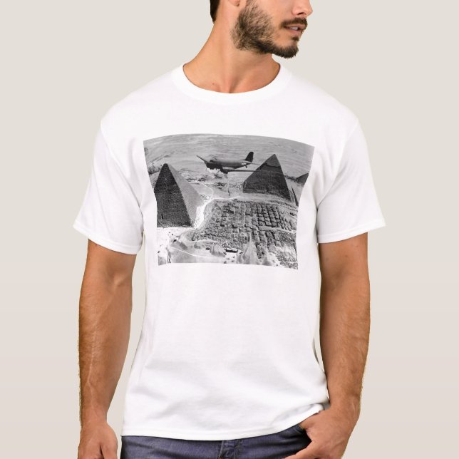 Camiseta Aviones de transporte de la Segunda Guerra Mundial (Anverso)
