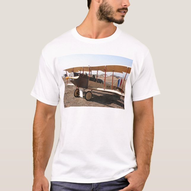 Camiseta Aviones del biplano de Curtiss Jenny (Anverso)