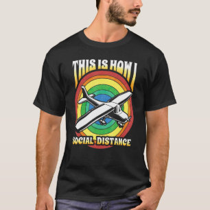 Camiseta Aviones piloto del avión vuelan el ingeniero aeroe