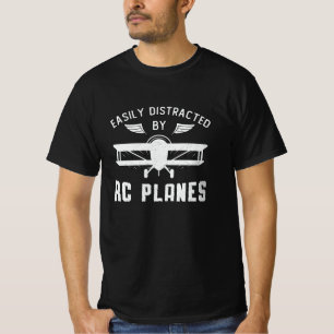 Camiseta Aviones RC-Avión Distraídos Fácilmente Por Aviones