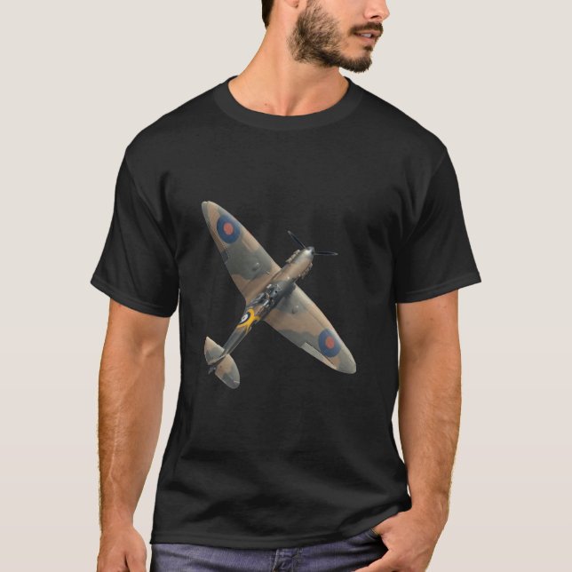 Camiseta Aviones submarinos Spitfire Ww2 Raf Fighter (Anverso)