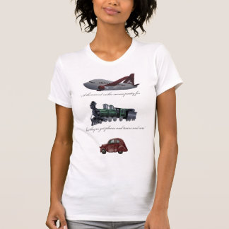 Camiseta aviones y trenes y coches