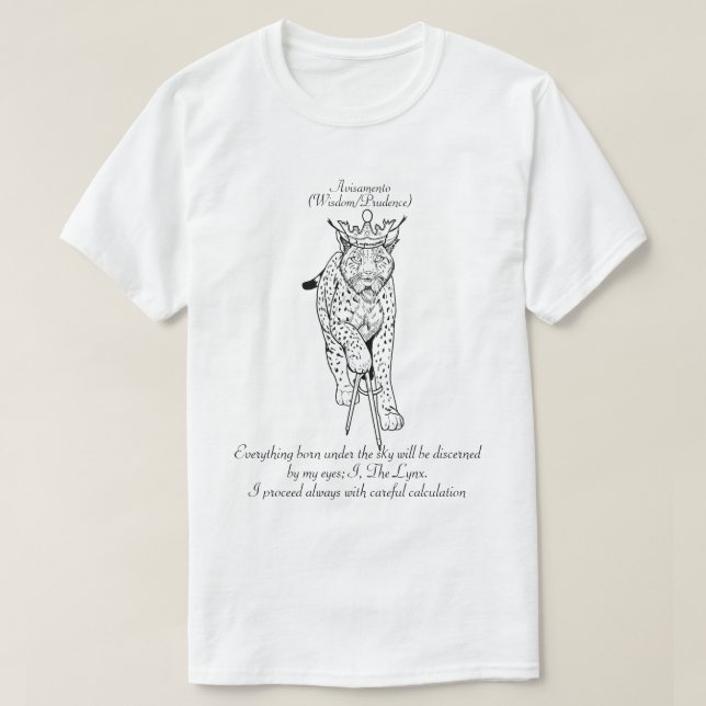 Camiseta Avisamento: El lince (Diseño del anverso)