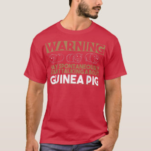 Camiseta Aviso a aficionado al cerdo guineano sobre cerdos