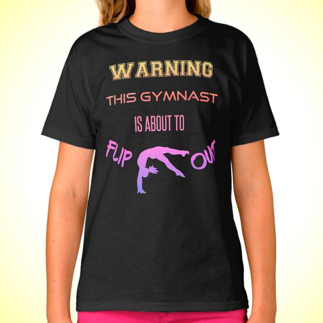 Camiseta Aviso A Esta Gimnasta Está A Punto De Volcar La Ca (Subido por el creador)