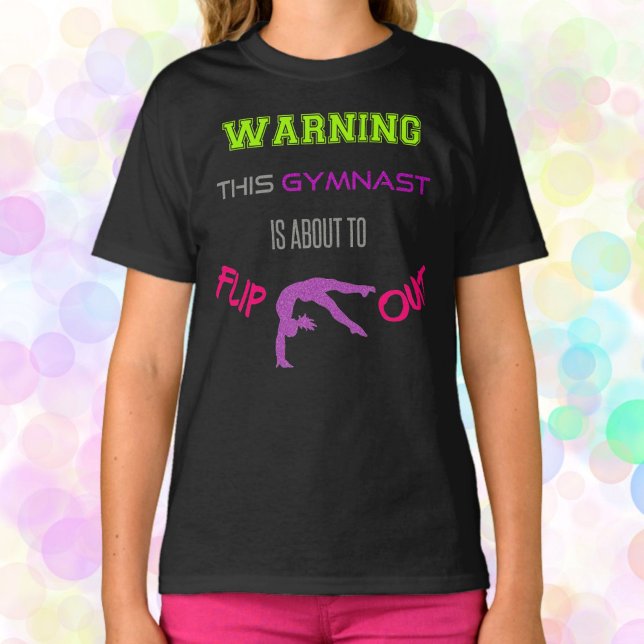 Camiseta Aviso A Esta Gimnasta Está A Punto De Volcar La Ca (Subido por el creador)