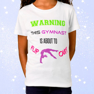 Camiseta Aviso A Esta Gimnasta Está A Punto De Volcar La Ca