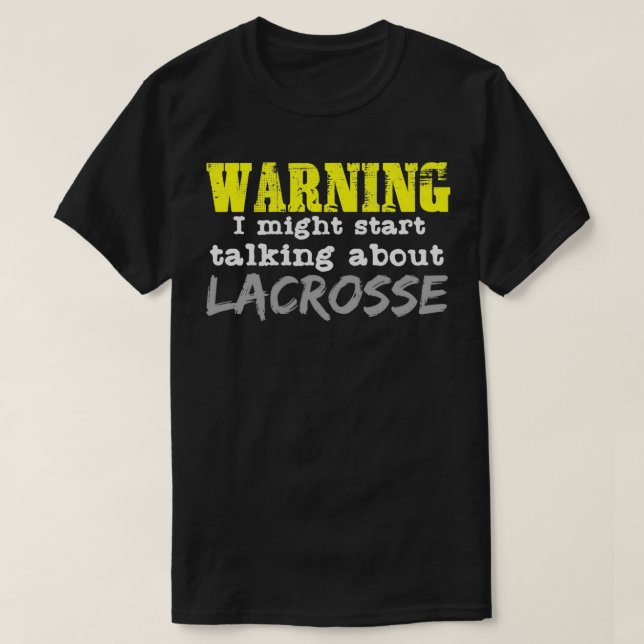 Camiseta Aviso a Lacrosse Cita Equipo deportivo Fogo (Diseño del anverso)