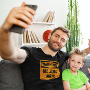 Camiseta Aviso a los Chistes de papá antes del Personalizab