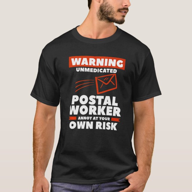 Camiseta Aviso A Los Trabajadores Postales No Medicados Ann (Anverso)