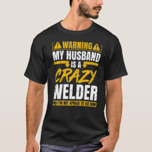 Camiseta Aviso A Mi Marido Es Un Soldado Loco Y No Soy Af