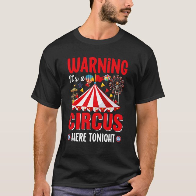 Camiseta Aviso: Acá hay un circo (Anverso)