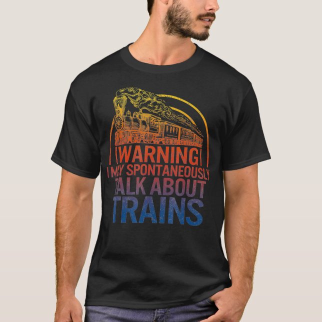 Camiseta Aviso Acerca Del Ingeniero De Trenes (Anverso)