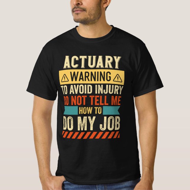 Camiseta Aviso actuarial (Anverso)
